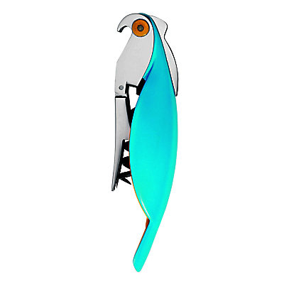 Alessi Parrot Sommelier Corkscrew, Blue